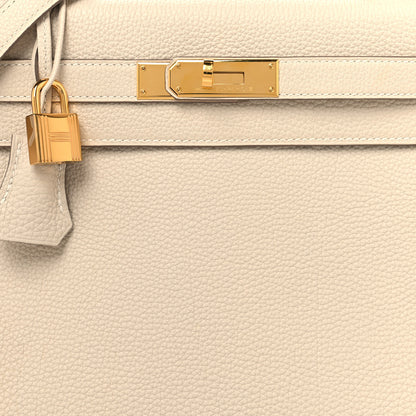 Hermes Togo Kelly Retourne 28 Craie 8 of 10