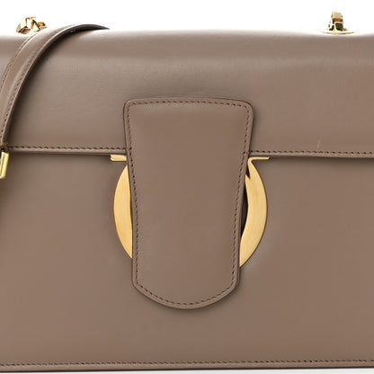 Salvatore Ferragamo Calfskin Thalia Flap Shoulder Bag Light Brown 7 of 9