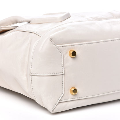 Bottega Veneta Paper Calfskin Maxi Intrecciato Medium Arco Slouch Plaster 6 of 11