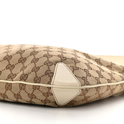 Gucci Monogram Creole Hobo Ivory 10 of 17