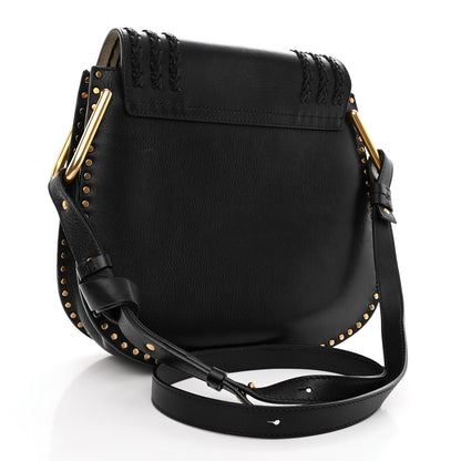 Chloe Calfskin Braided Hudson Shoulder Bag Black 3 of 11