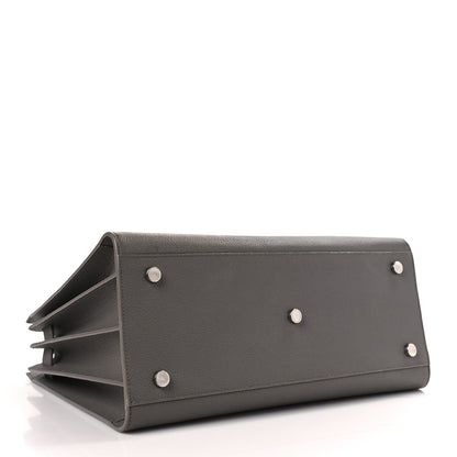 Saint Laurent Grained Calfskin Small Sac De Jour Fog 5 of 10