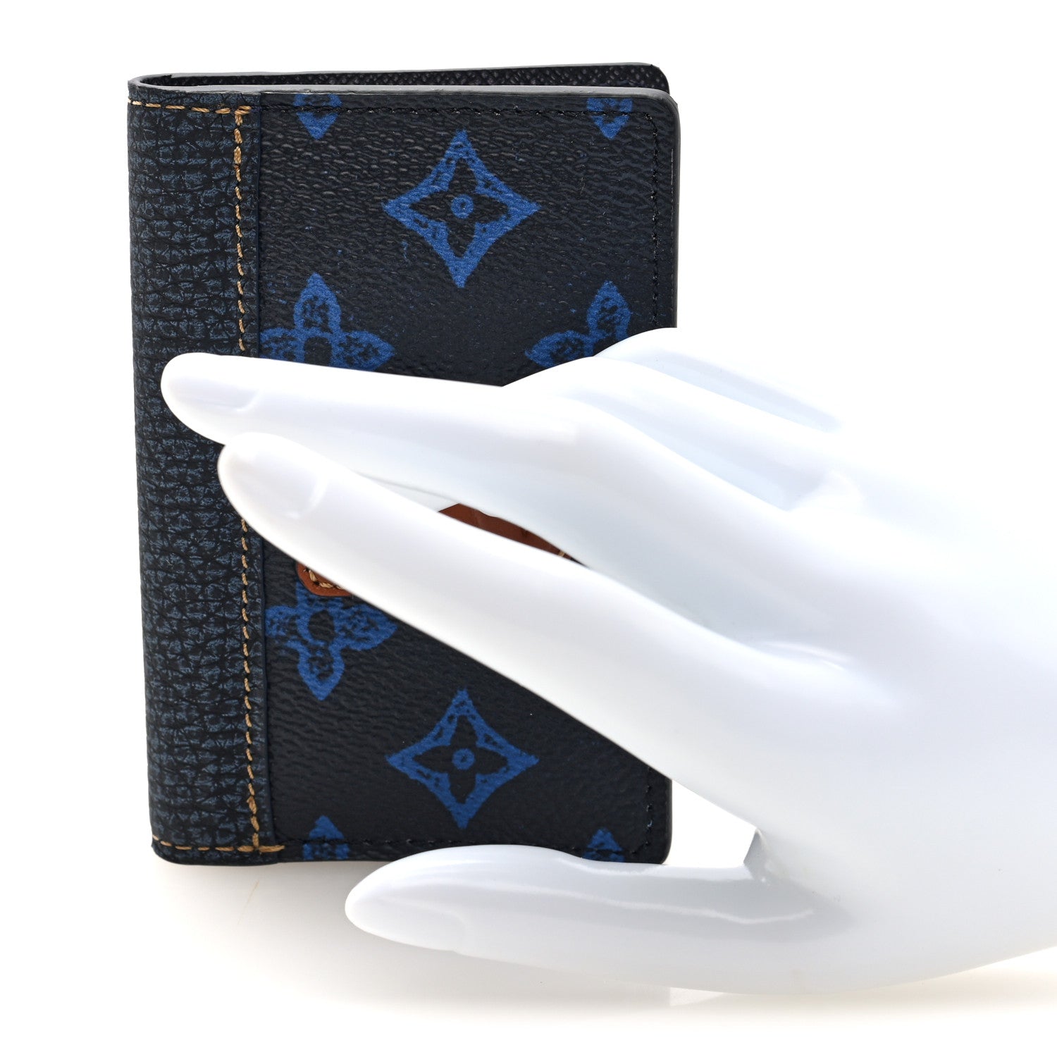 Louis Vuitton Monogram LV Record Pocket Organizer NM Blue 1864401