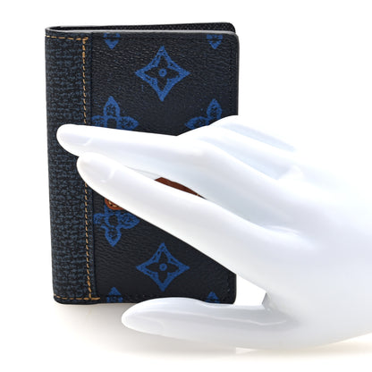 Louis Vuitton Monogram LV Record Pocket Organizer NM Blue 2 of 6