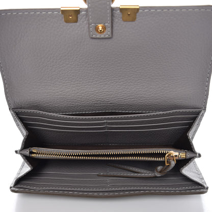 Chloe Calfskin Marcie Continental Flap Wallet Cashmere Grey 5 of 7