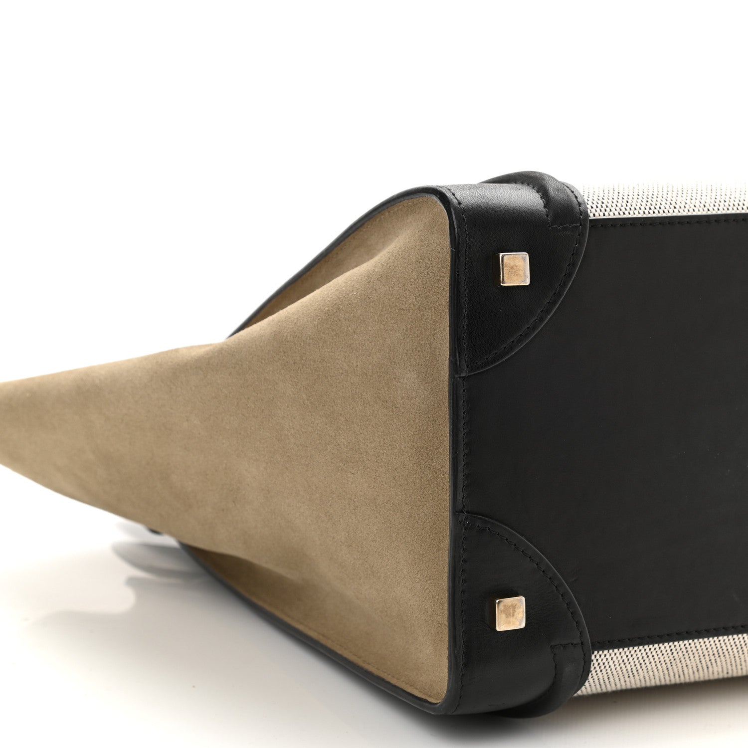 Celine Canvas Smooth Calfskin Suede Mini Tri-Color Luggage 10 of 11