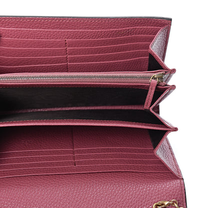 Gucci Cellarius Calfskin GG Marmont Chain Wallet Dry Rose 4 of 9