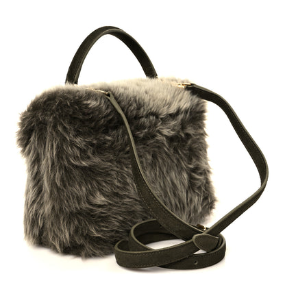 Celine Shearling Suede Calfskin Teen Nino Golden Khaki 3 of 10