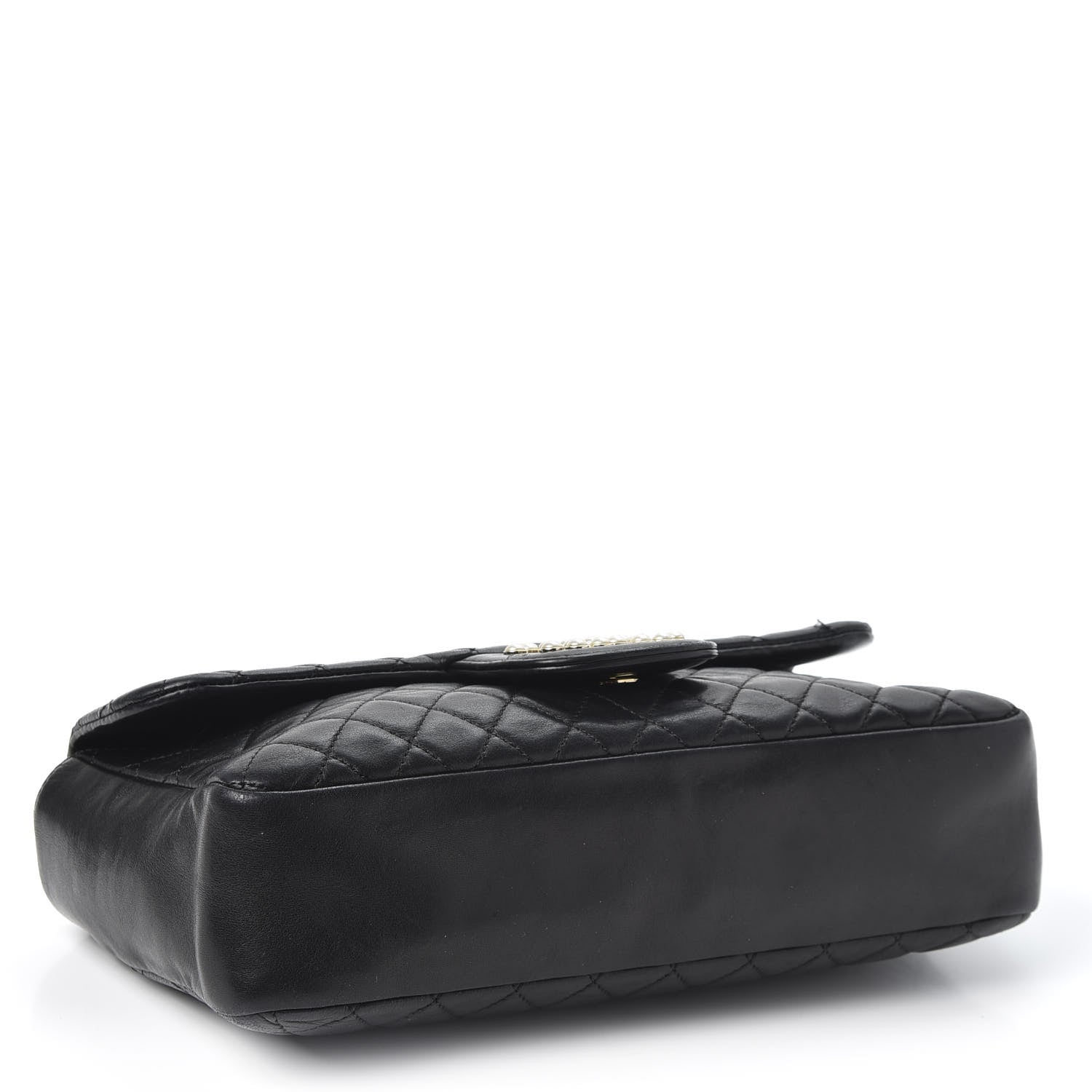 Chanel Lambskin Quilted Medium Westminster Pearl Flap Black 3 of 10