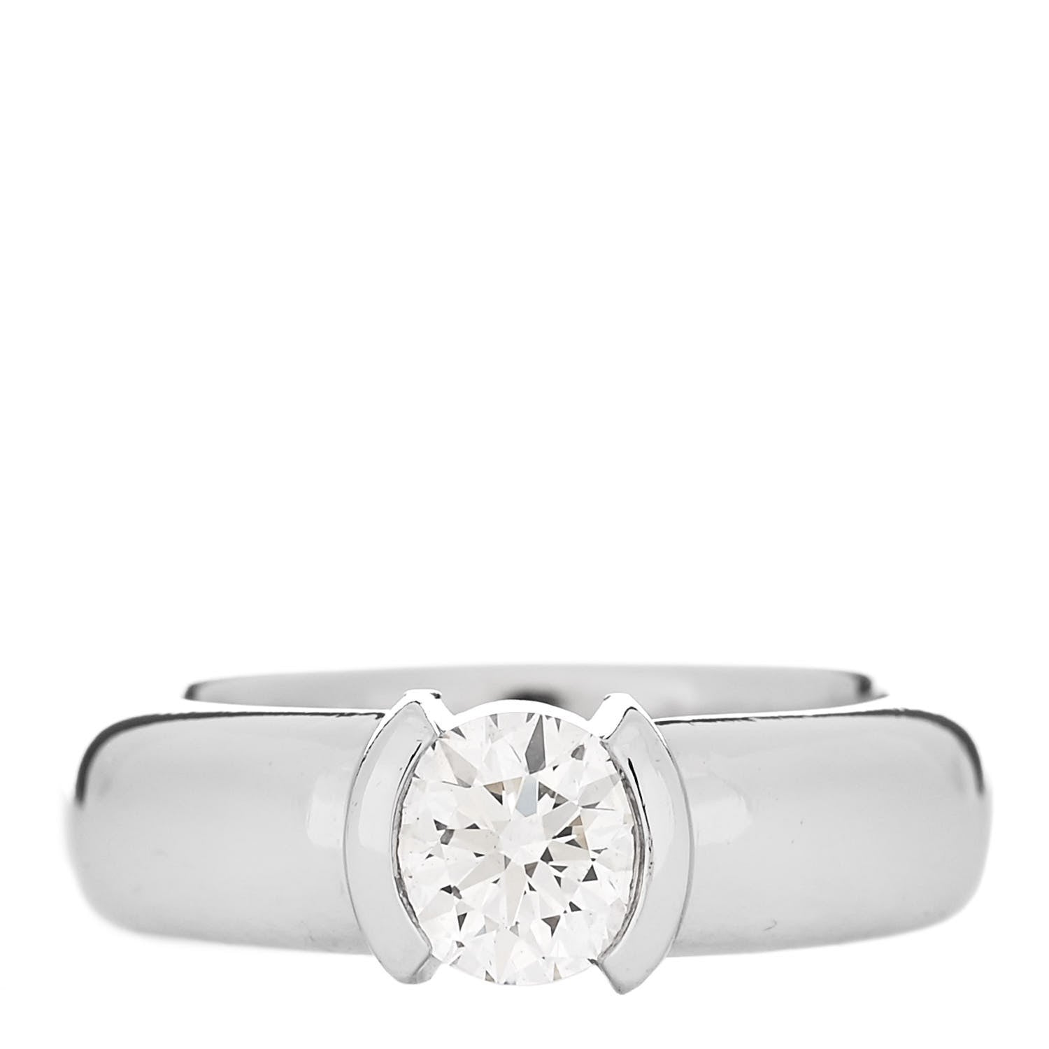 Tiffany Platinum Diamond .71ct Etoile Solitaire Engagement Ring 47 4 1 of 7