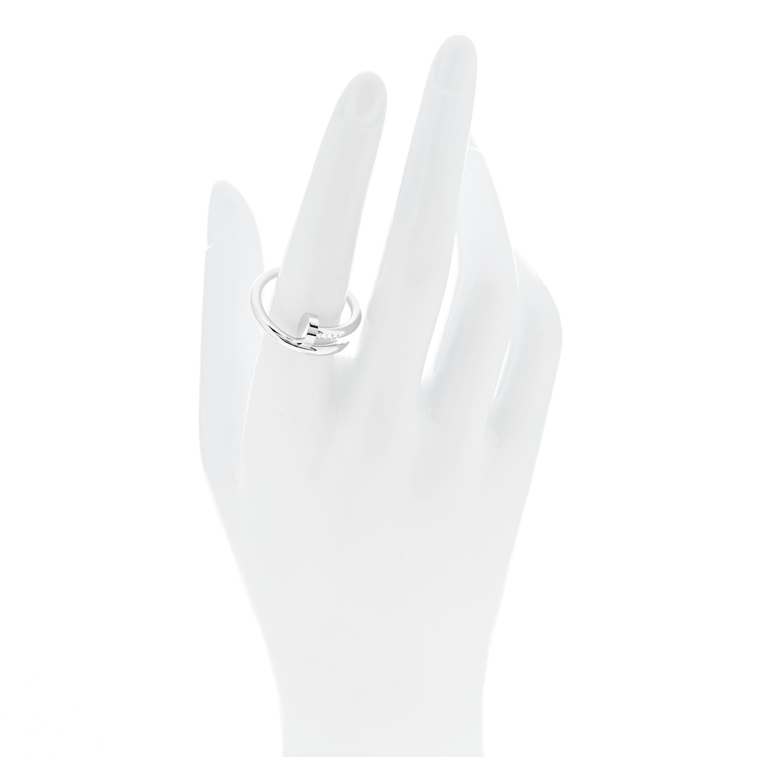 Cartier 18K White Gold Juste Un Clou Ring 60 9 2 of 6