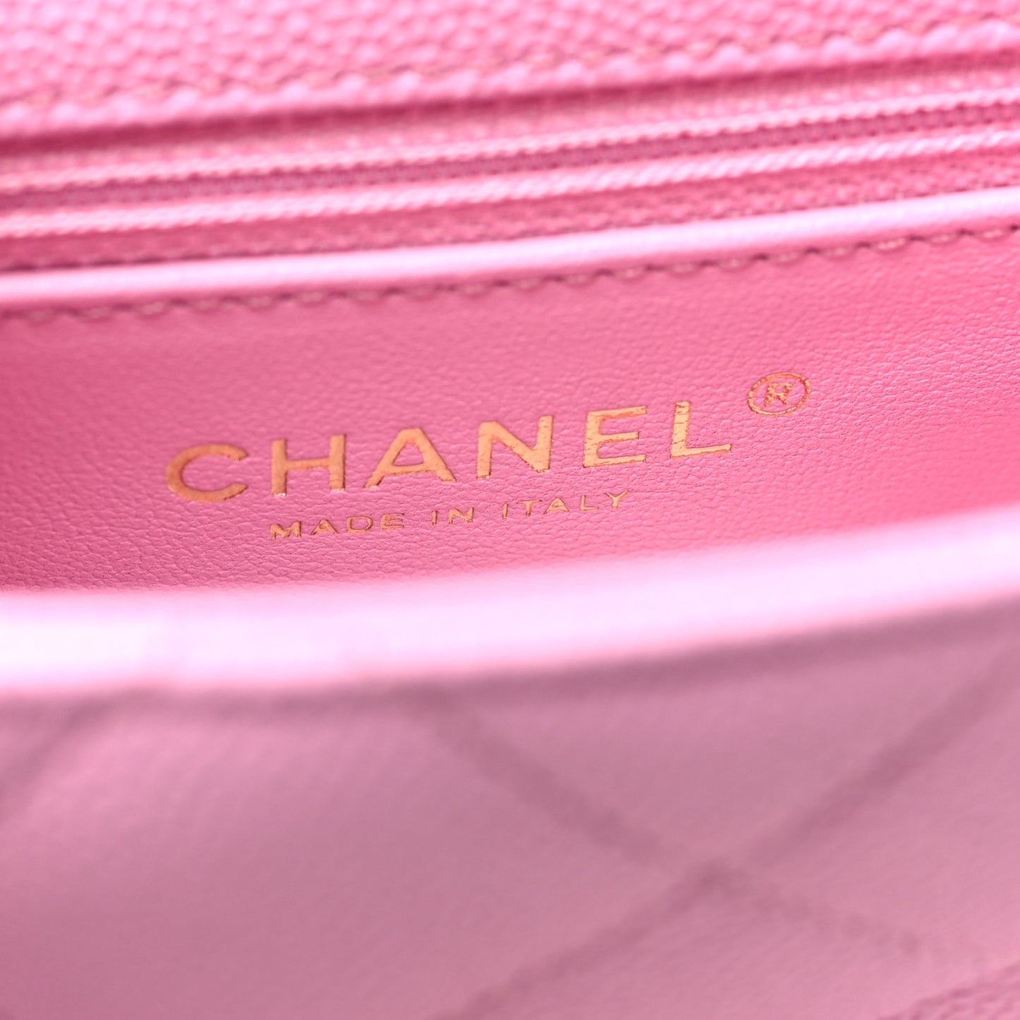 Caviar Quilted Mini Sweetheart Flap Lilac