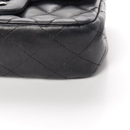Chanel Lambskin Quilted Extra Mini Rectangular Flap Black 17 of 21