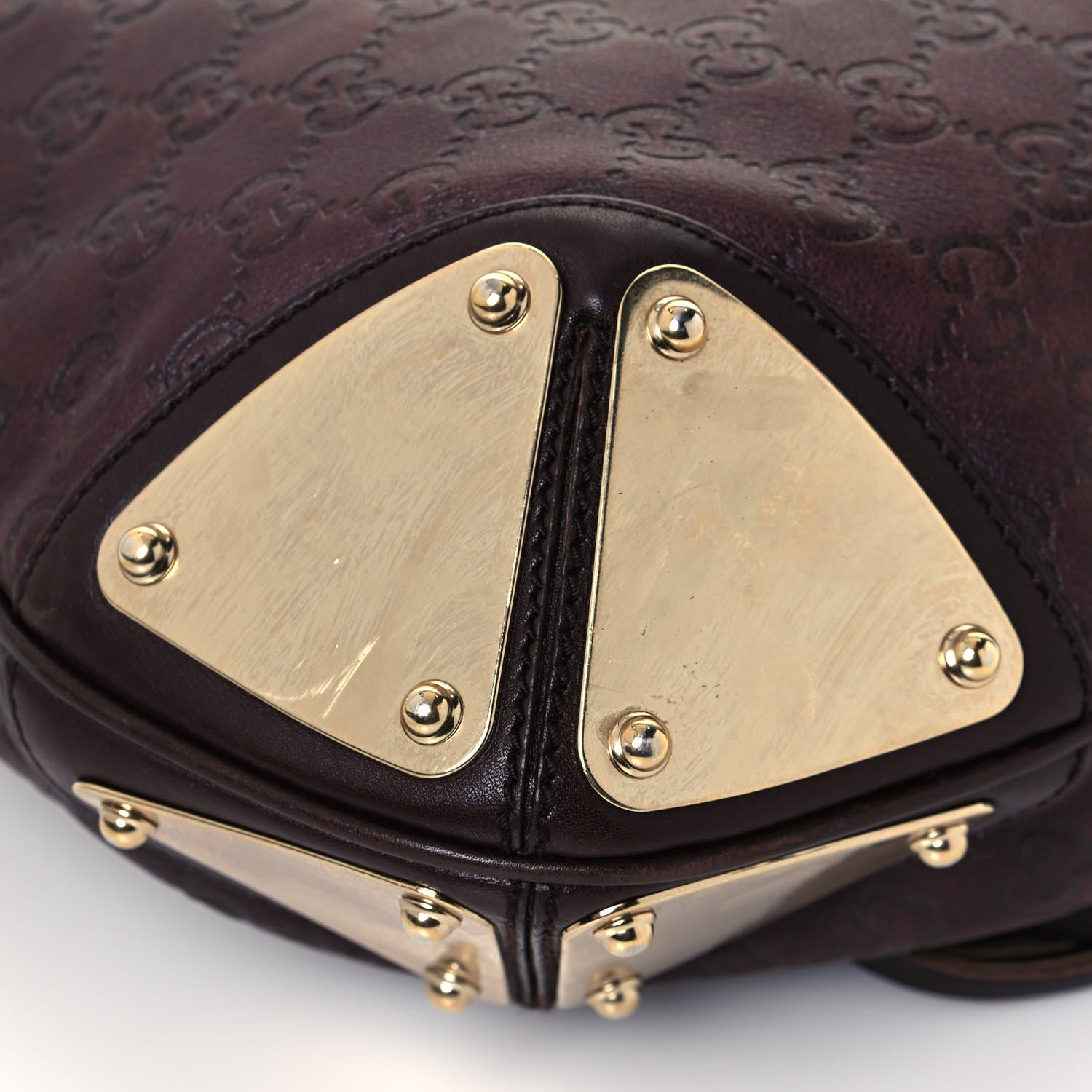 Gucci Guccissima Medium Indy Top Handle Hobo Dark Brown 12 of 18
