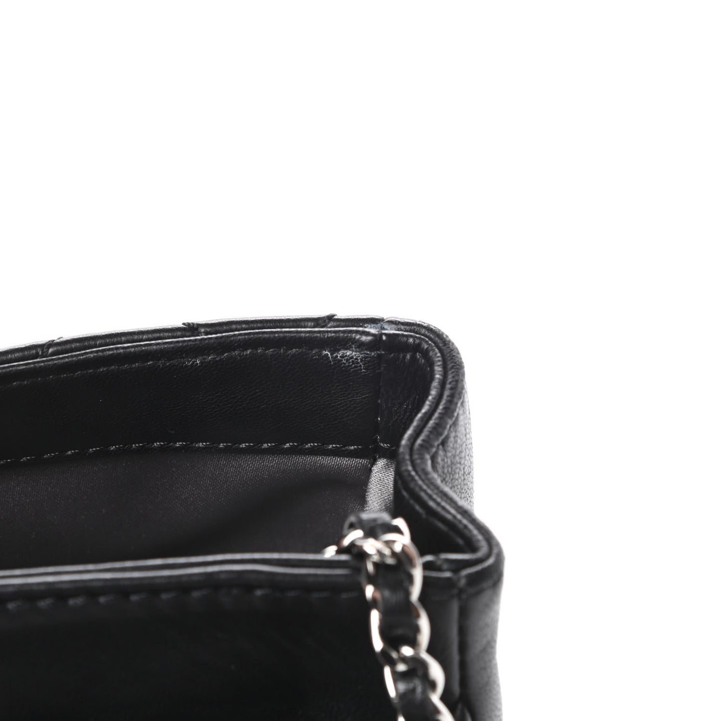 Lambskin Quilted Medium Coco Rain Flap Black