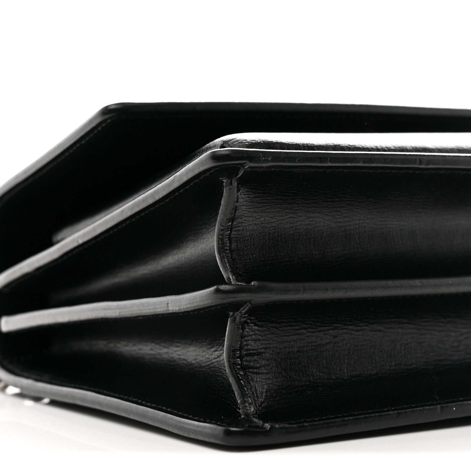 Saint Laurent Calfskin Medium Monogram Sunset Black 9 of 10