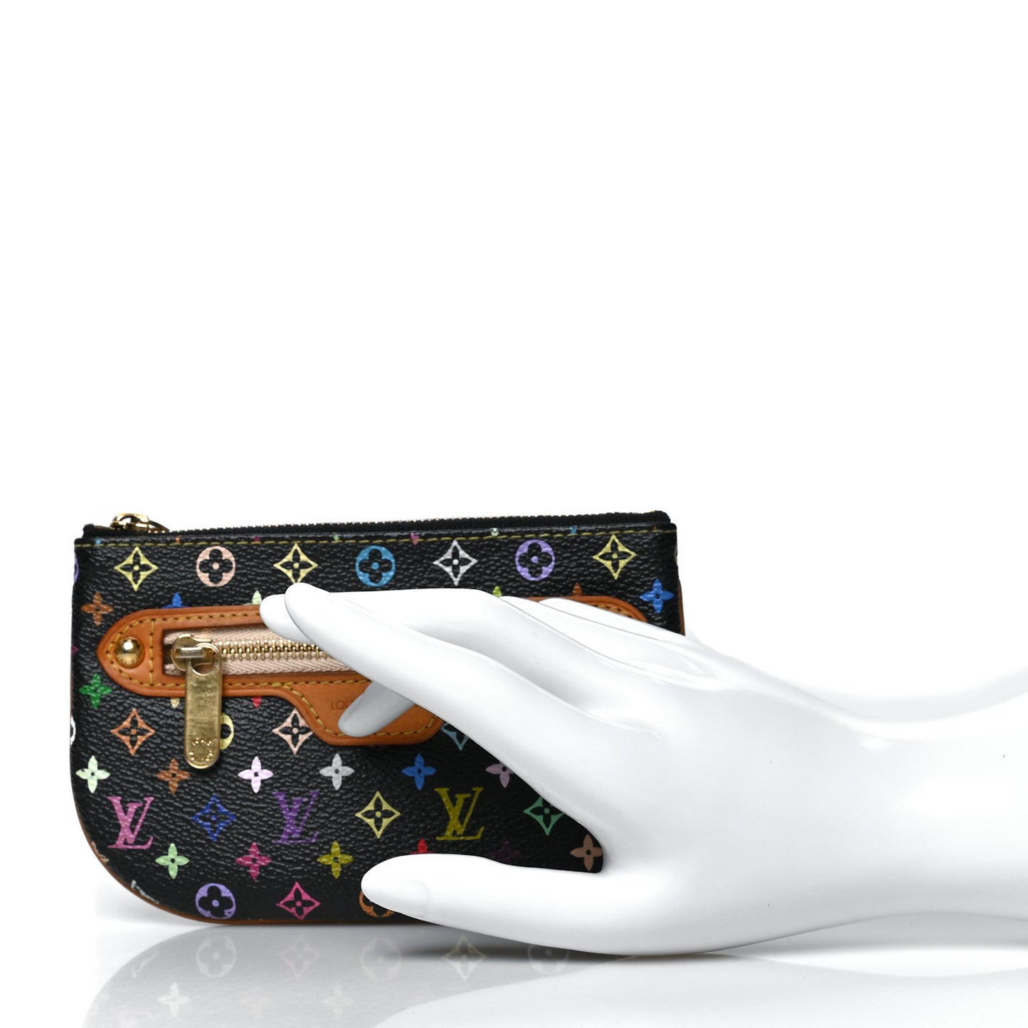 Monogram Multicolor Pochette Plate MM Black