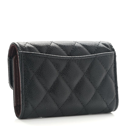 Chanel Caviar Quilted Classic 4 Key Holder Wallet Black 4 of 10