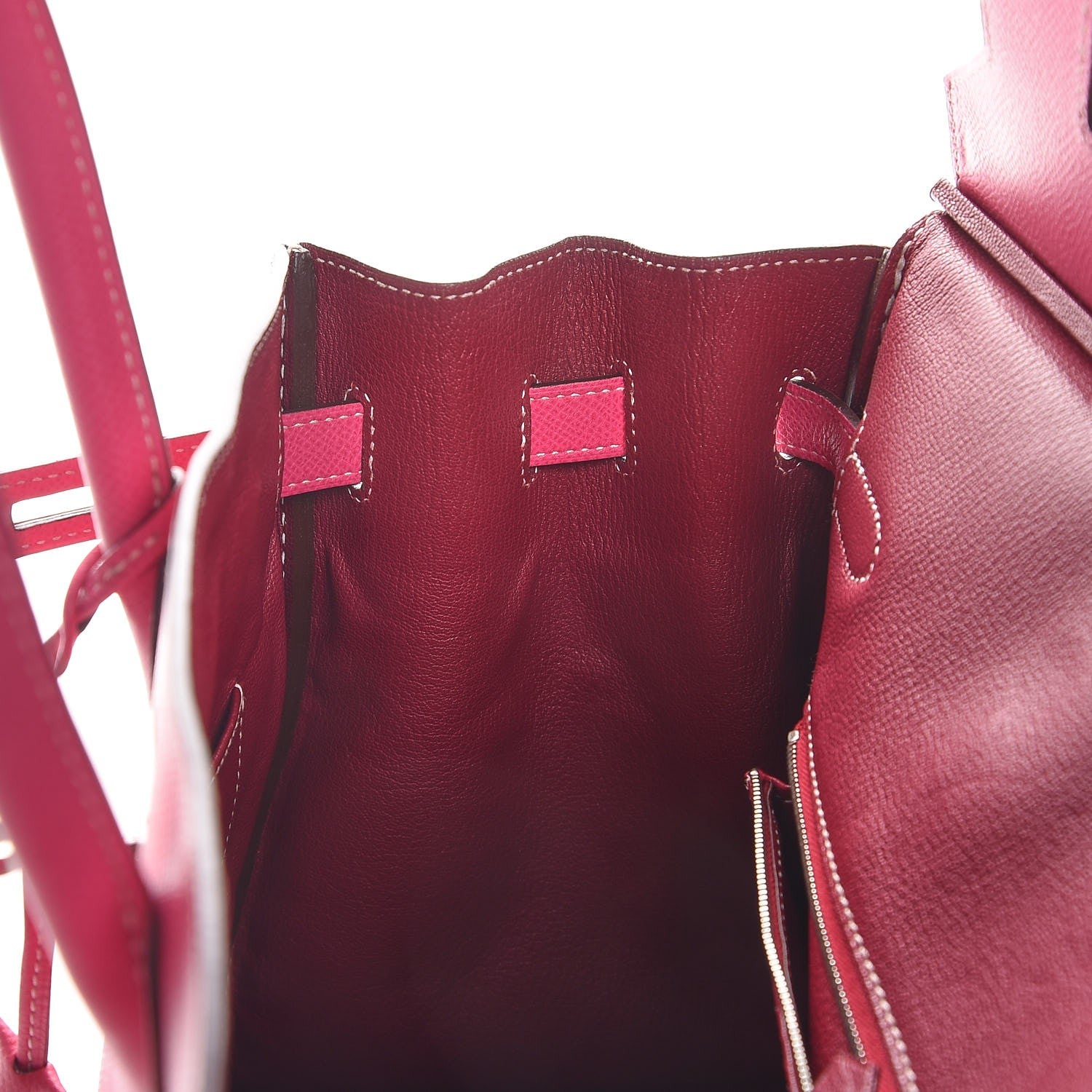 Hermes Epsom Candy Birkin 35 Rose Tyrien Rubis 11 of 46