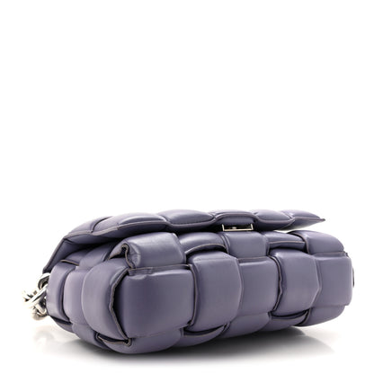 Bottega Veneta Lambskin Maxi Intreccio Padded Chain Cassette Crossbody Bag Lavender 4 of 14