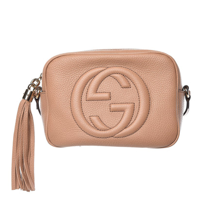 Gucci Pebbled Calfskin Small Soho Disco Bag Camelia 1 of 12