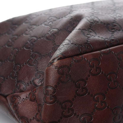 Gucci Guccissima Medium Horsebit Chain Hobo Dark Brown 11 of 11
