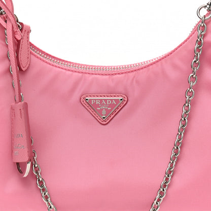 Prada Nylon Re-Edition 2005 Shoulder Bag Begonia 9 of 12