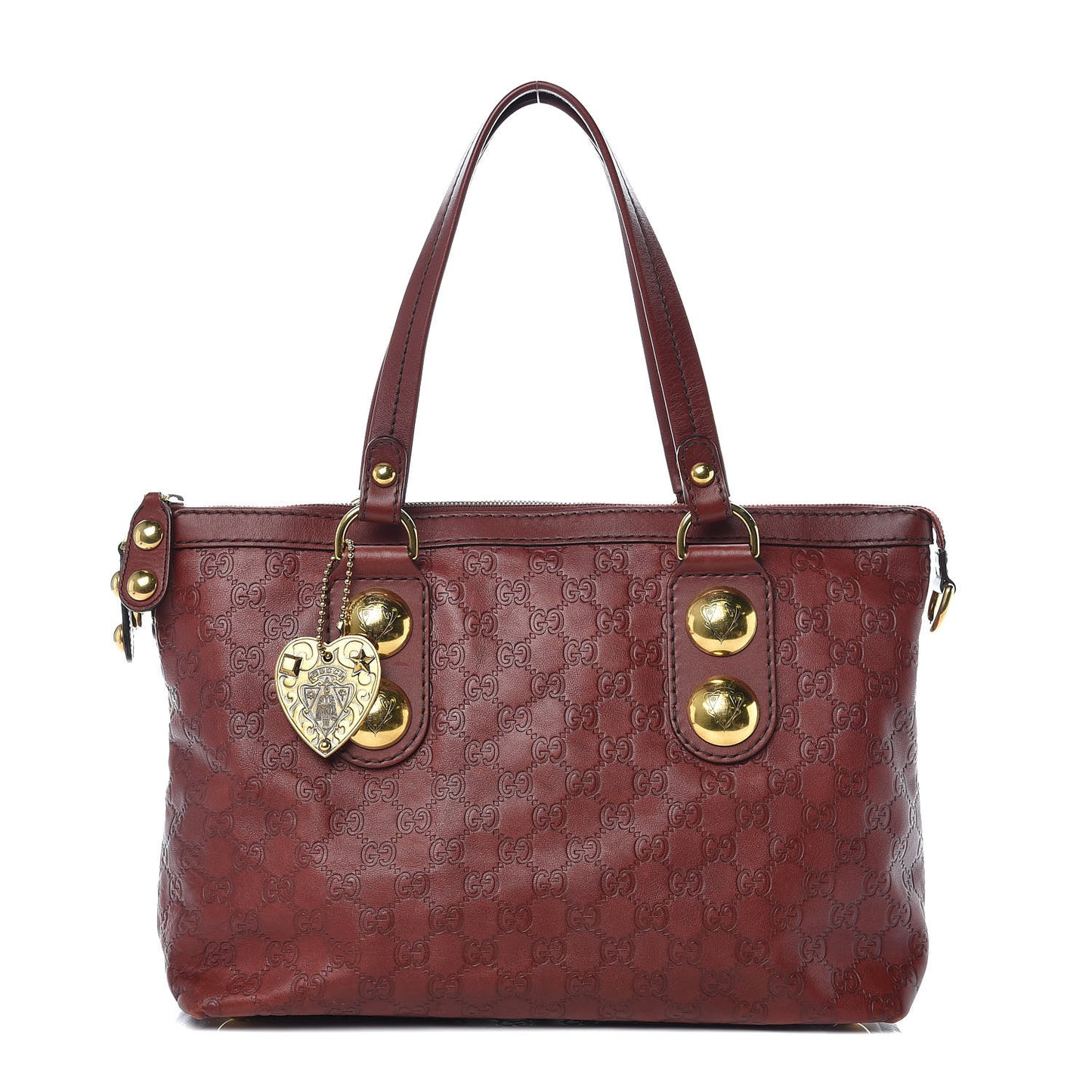 Guccissima Small Babouska Tote Burgundy