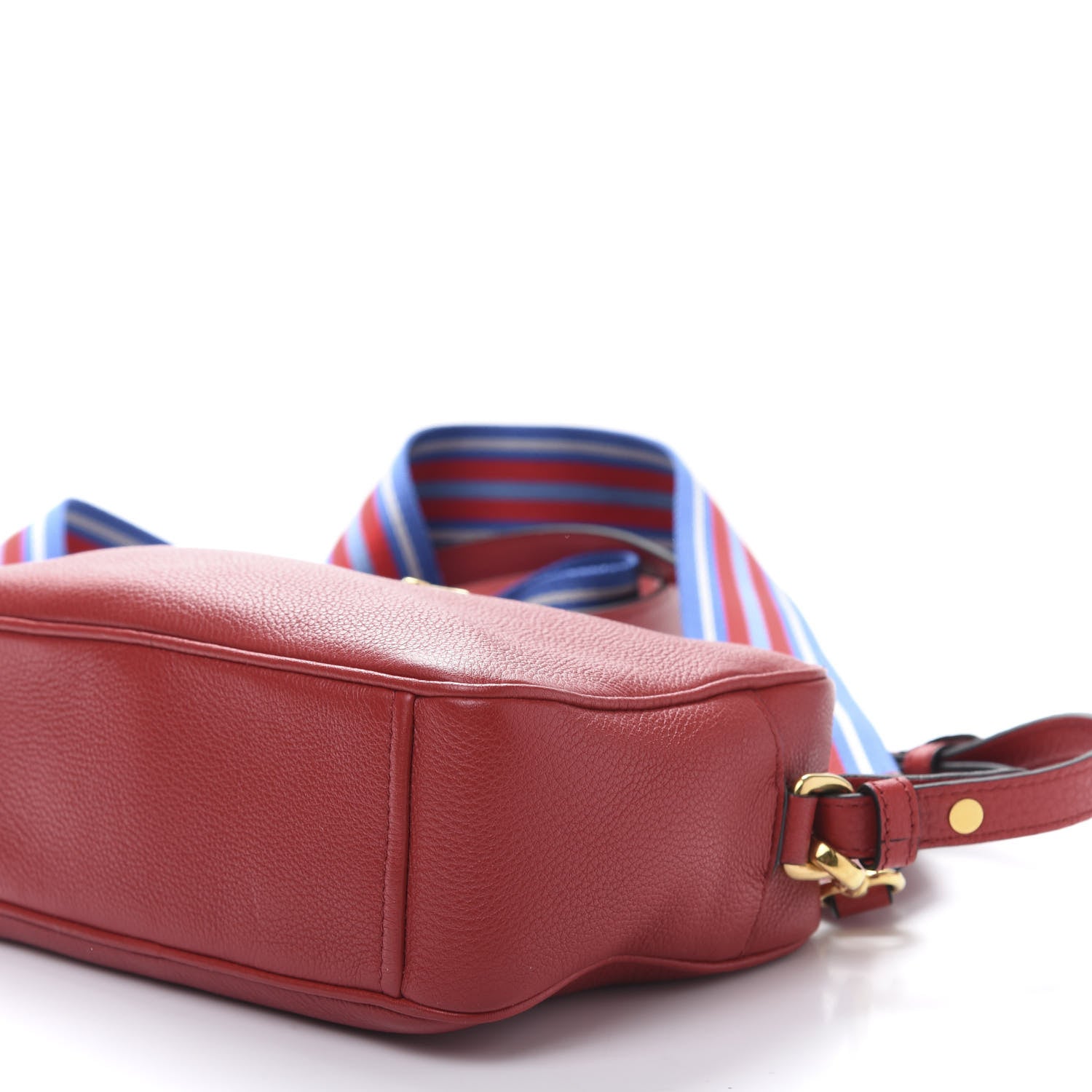 Prada Vitello Daino Camera Crossbody Rosso 8 of 11