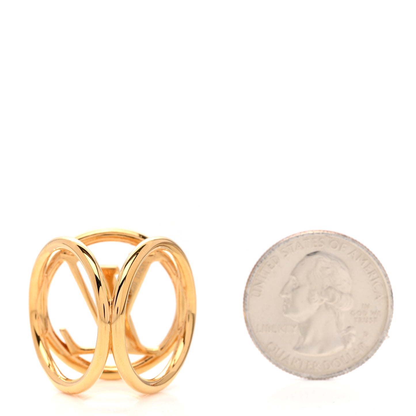 Louise Scarf Ring Holder Gold