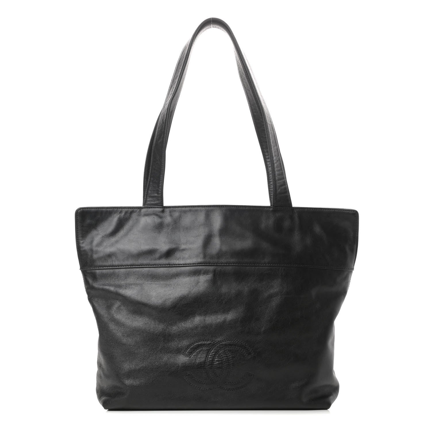 Chanel Lambskin CC Shoulder Bag Black 1 of 13