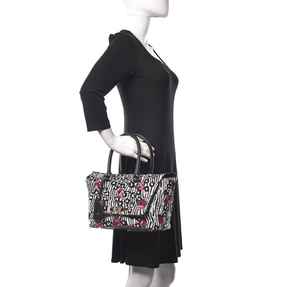 Valentino Garavani Sequin Calfskin Small Demilune Double Handle Satchel Multi 2 of 10