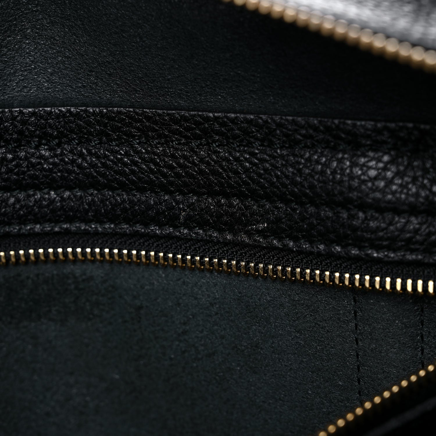 Salvatore Ferragamo Hammered Calfskin Double Handle Medium Amy Tote Black 10 of 14