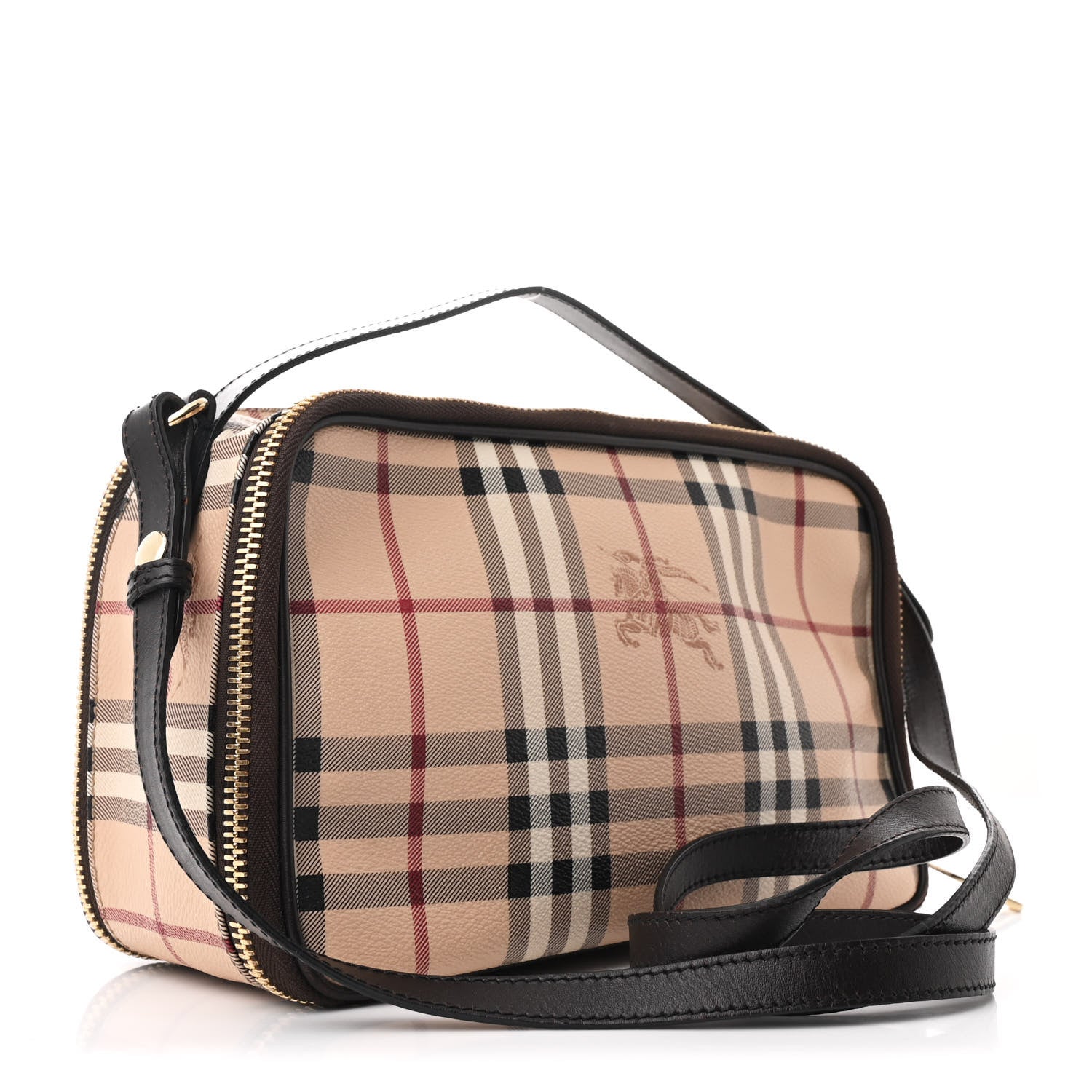 Burberry Haymarket Check Vanity Crossbody Bag Chocolate 3 of 12