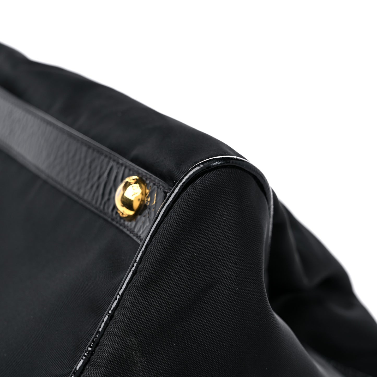 Nylon Spazzolato Boston Bag Black
