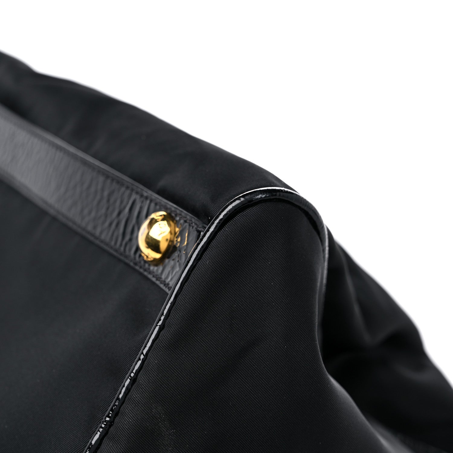 Prada Nylon Spazzolato Boston Bag Black 10 of 11