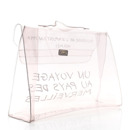 Hermes Vinyl Souvenir De L'Exposition Kelly Transparent 2 of 4