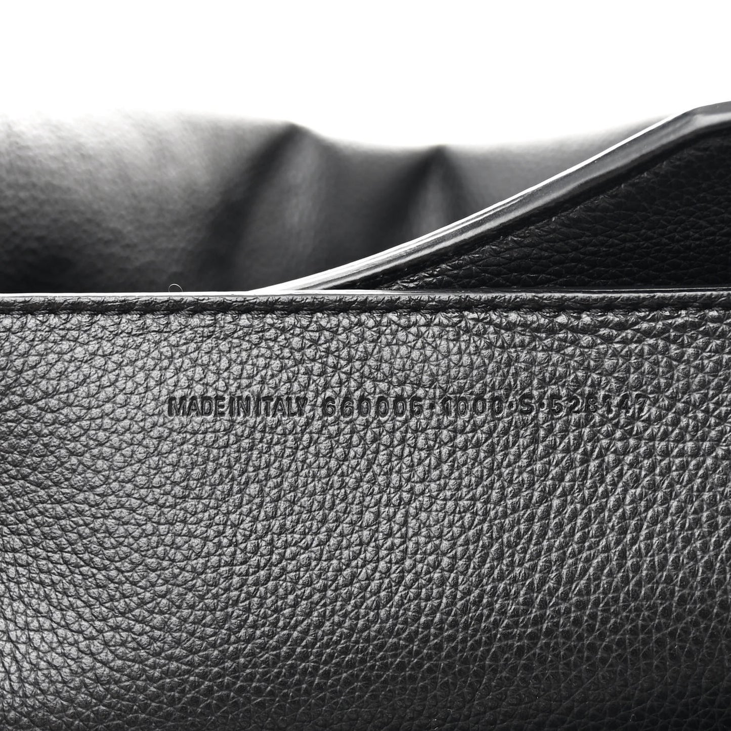 Grained Calfskin Neo Classic Black Hardware Large Top Handle Bag Black