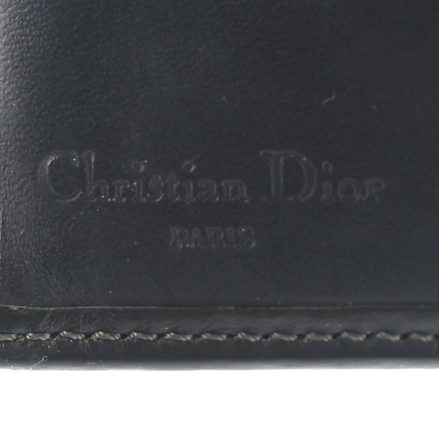 Monogram Compact Wallet Black