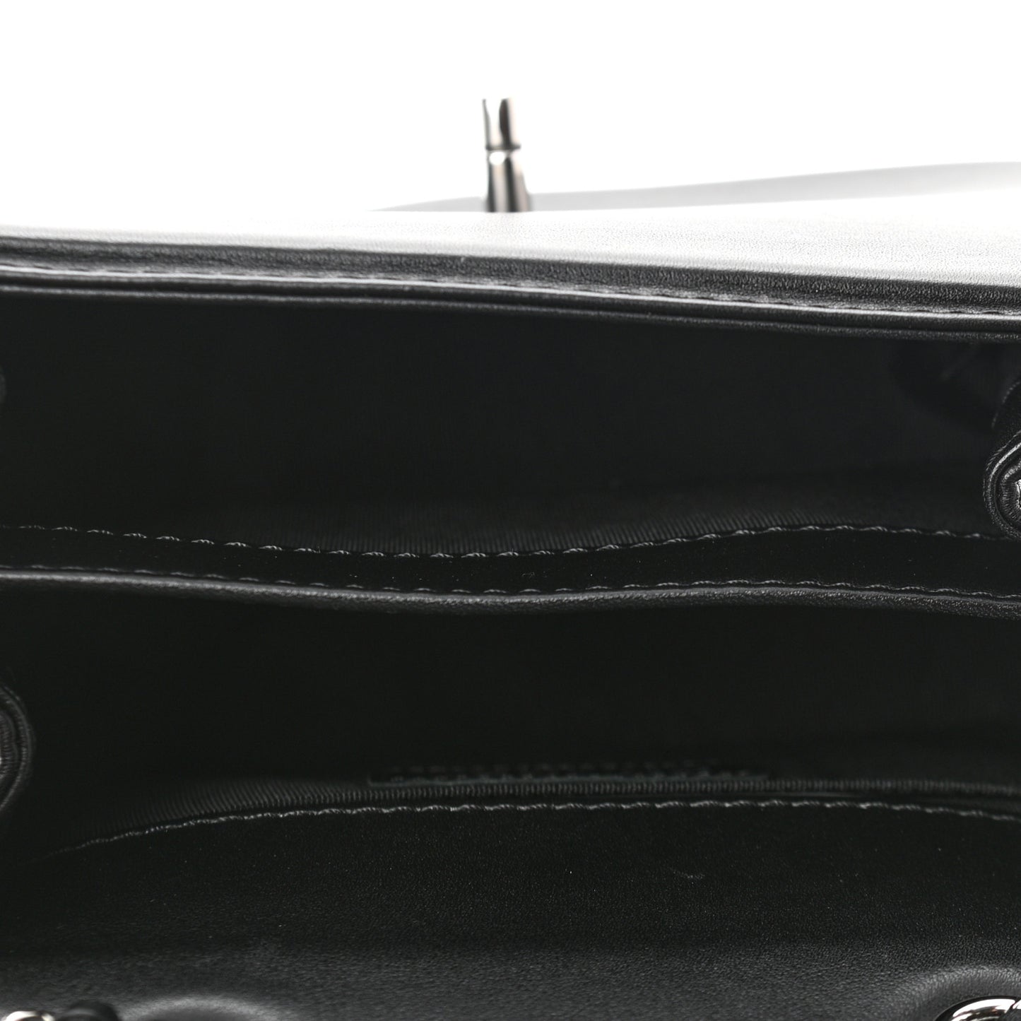 Calfskin Braided Small Chic Flap Black