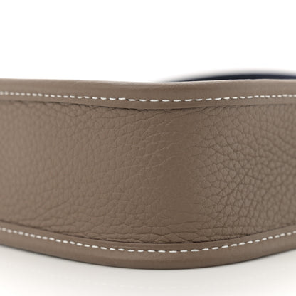 Hermes Taurillon Clemence Amazone Evelyne TPM Etoupe Bleu Indigo 10 of 11