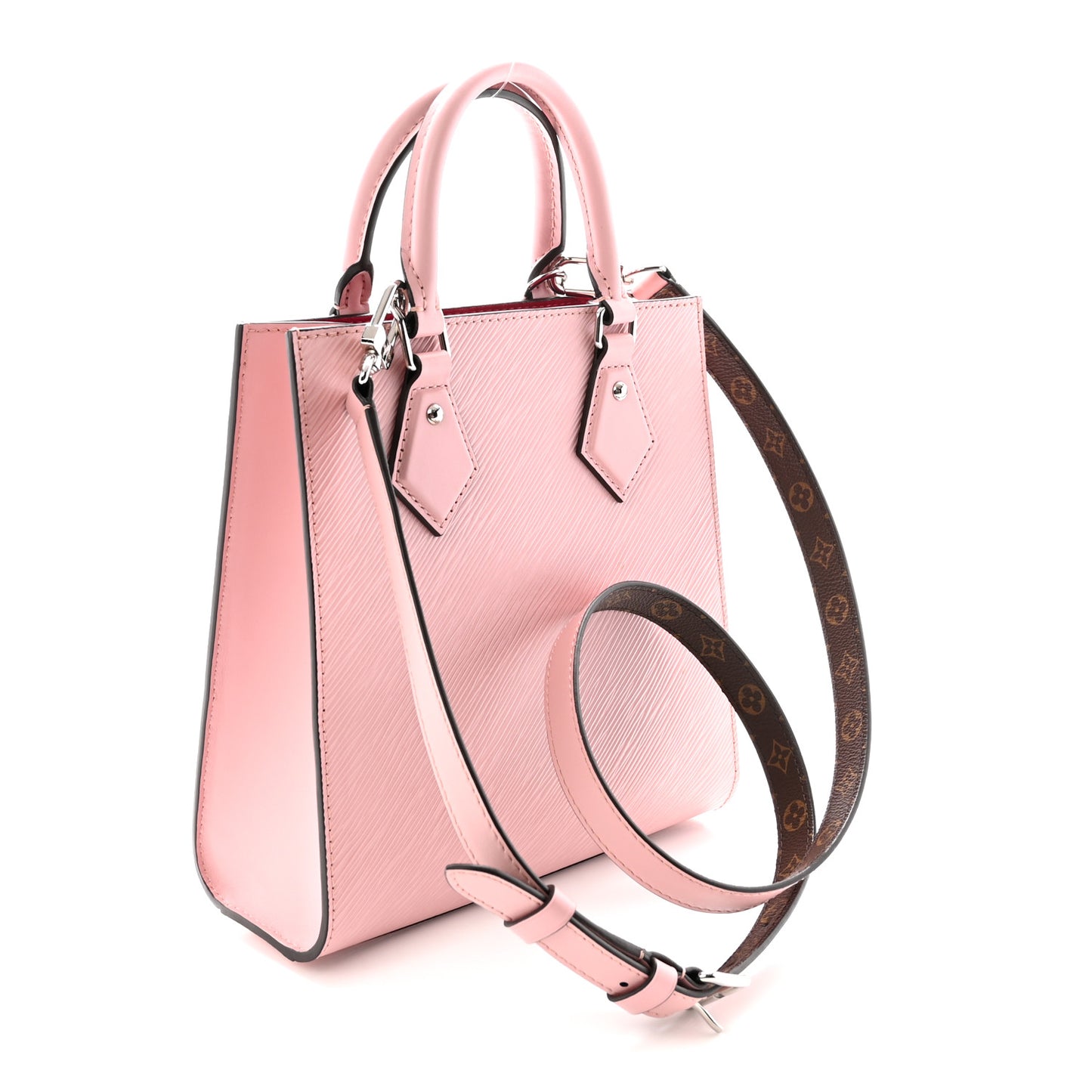 Epi Sac Plat BB Rose Ballerine
