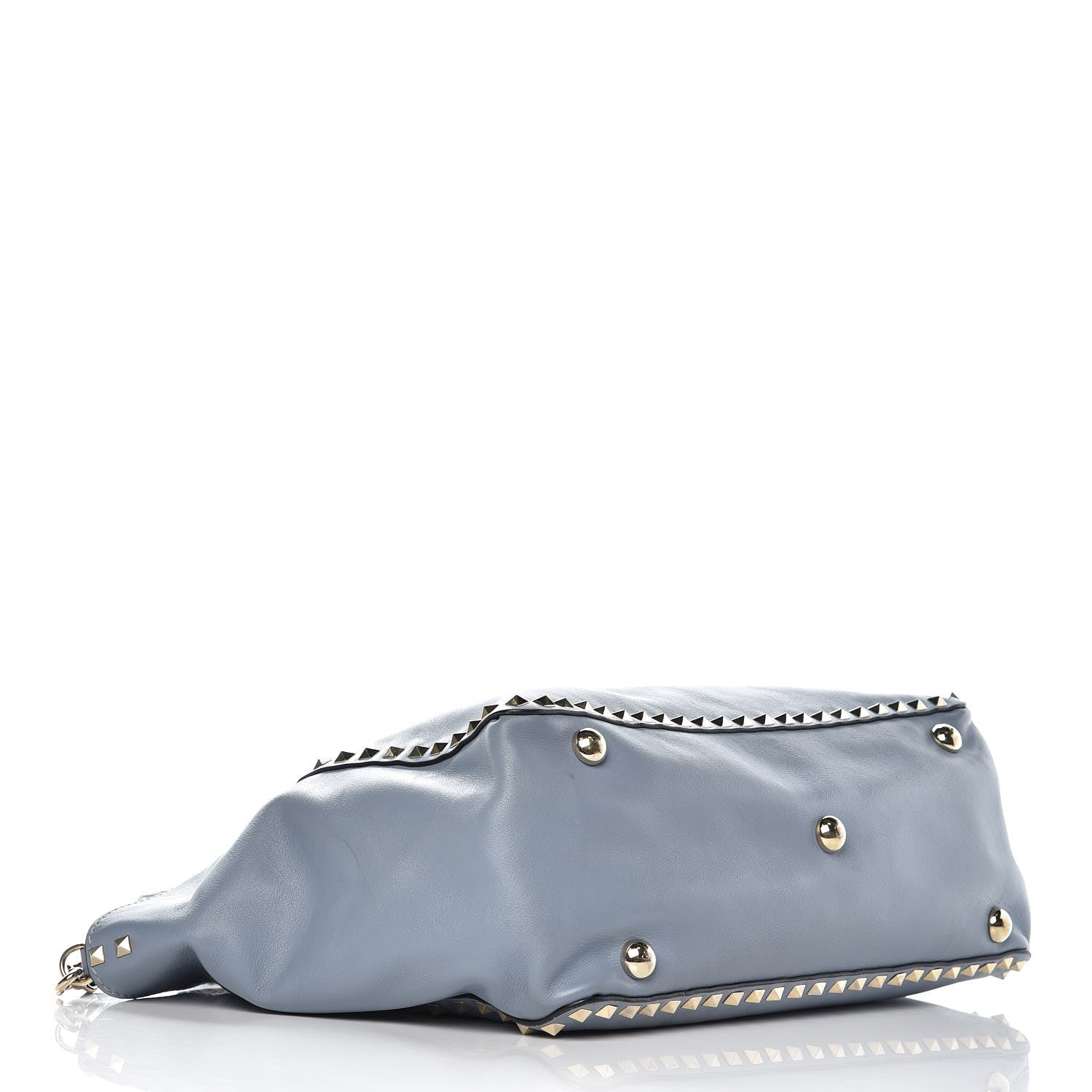 Valentino Garavani Vitello Medium Rockstud Tote London Stone 4 of 14