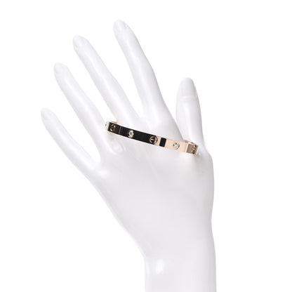 Cartier 18K Pink Gold 4 Diamond LOVE Bracelet 17 2 of 10
