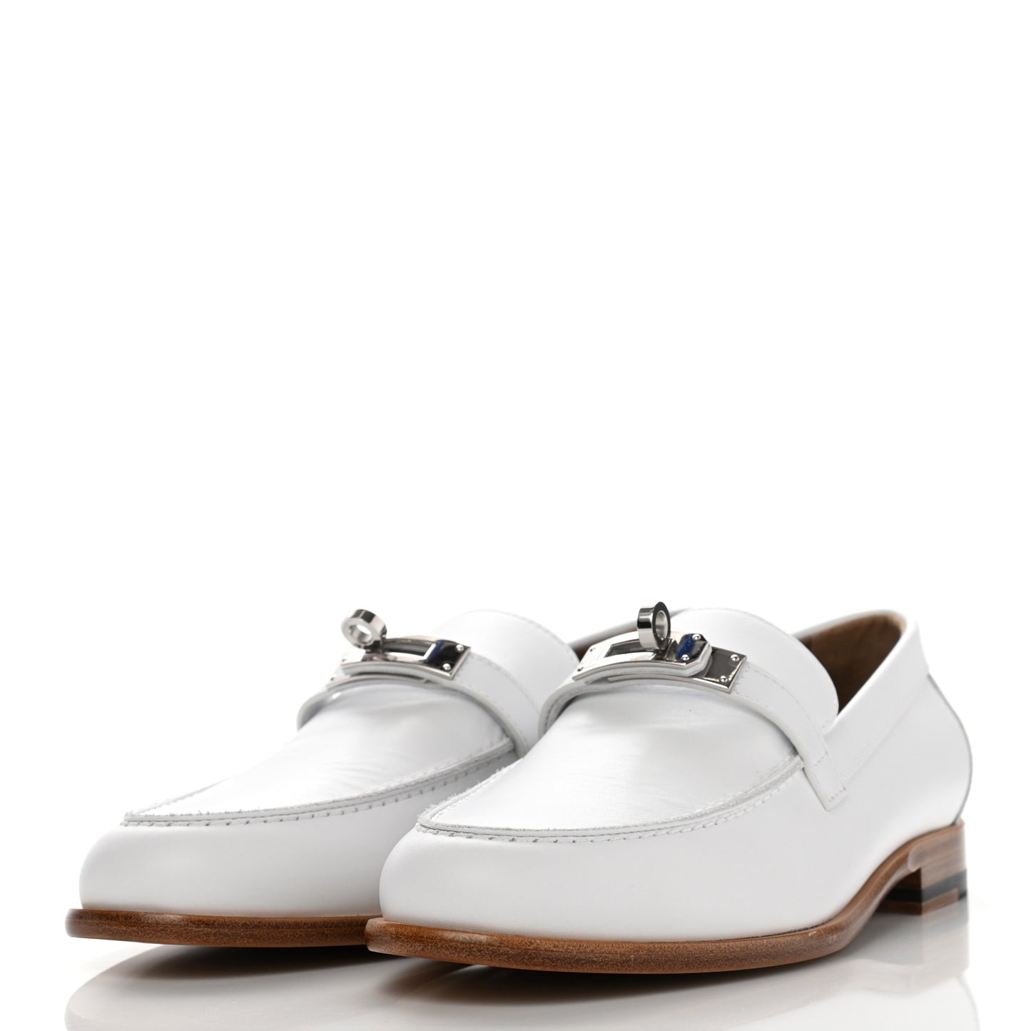 Calfskin Womens Destin Loafer 37 White