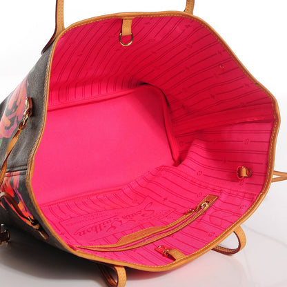 Louis Vuitton Monogram Roses Neverfull MM 5 of 7