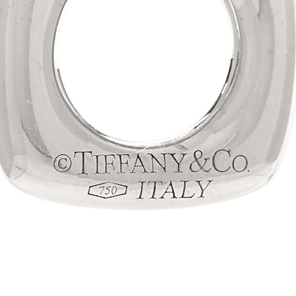 Tiffany 18K White Gold Diamond Cushion Necklace 4 of 4