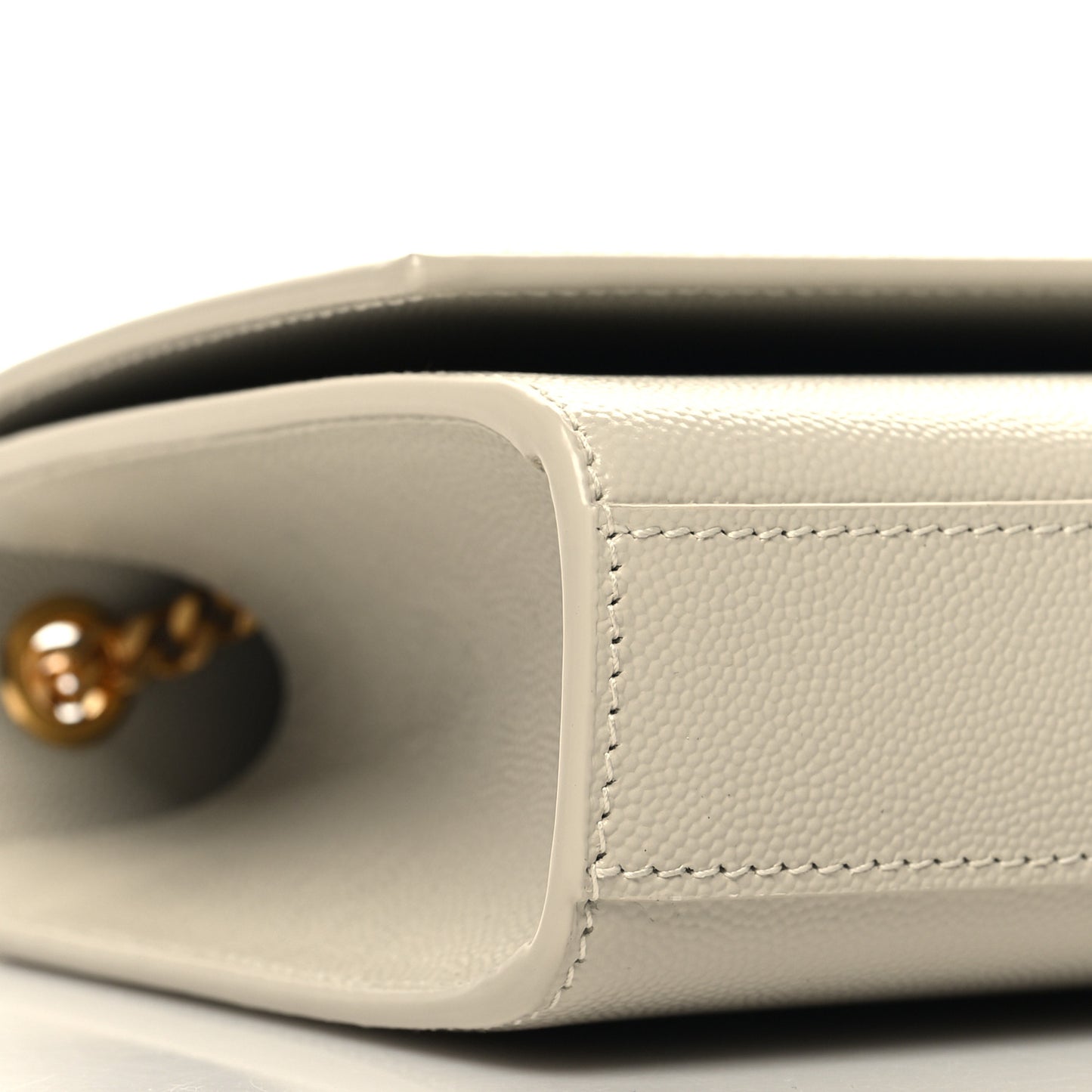 Grain De Poudre Medium Monogram Kate Satchel Crema Soft