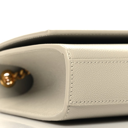 Saint Laurent Grain De Poudre Medium Monogram Kate Satchel Crema Soft 8 of 10
