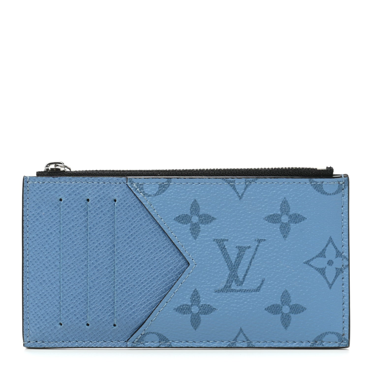 Louis Vuitton Taigarama Coin Card Holder Denim 1 of 6